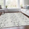 Piper Looms Mayfield Abstract AMF969 Silver Machine Washable Area Rug Lifestyle Image Feature