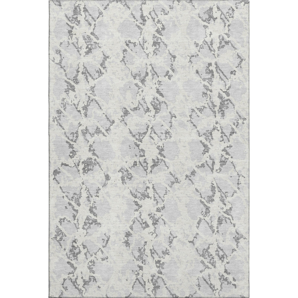 Piper Looms Mayfield Abstract AMF969 Silver Machine Washable Area Rug main image