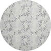 Piper Looms Mayfield Abstract AMF969 Silver Machine Washable Area Rug Round Main Image