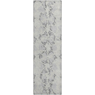 Piper Looms Mayfield Abstract AMF969 Silver Machine Washable Area Rug Runner Main Image