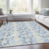 Piper Looms Mayfield Abstract AMF969 Sky Machine Washable Area Rug Lifestyle Image Feature