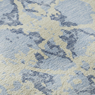Piper Looms Mayfield Abstract AMF969 Sky Machine Washable Area Rug Swatch Image