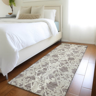 Piper Looms Mayfield Abstract AMF969 Taupe Machine Washable Area Rug Runner Lifestyle Image Feature