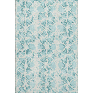 Piper Looms Mayfield Abstract AMF969 Teal Machine Washable Area Rug main image