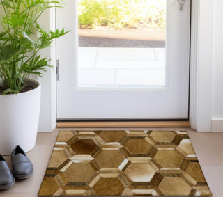 Piper Looms Mayfield Double Octagons AMF97 Brown Machine Washable Area Rug Scatter Lifestyle Image Feature