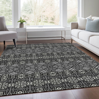 Piper Looms Mayfield Southwest AMF970 Black Machine Washable Area Rug Lifestyle Image Feature