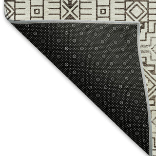 Piper Looms Mayfield Southwest AMF970 Chocolate Machine Washable Area Rug Backing Image