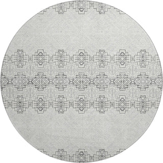 Piper Looms Mayfield Southwest AMF970 Gray Machine Washable Area Rug Round Main Image