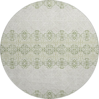 Piper Looms Mayfield Southwest AMF970 Green Machine Washable Area Rug Round Main Image