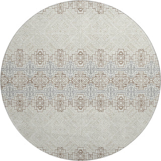 Piper Looms Mayfield Southwest AMF970 Ivory Machine Washable Area Rug Round Main Image
