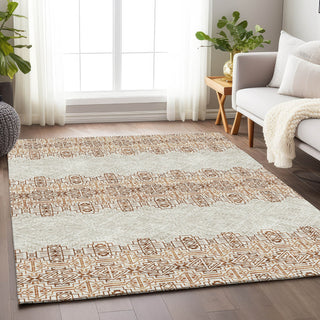 Piper Looms Mayfield Southwest AMF970 Paprika Machine Washable Area Rug Lifestyle Image Feature