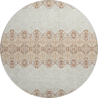 Piper Looms Mayfield Southwest AMF970 Paprika Machine Washable Area Rug Round Main Image