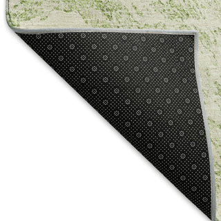 Piper Looms Mayfield Abstract AMF971 Aloe Machine Washable Area Rug Backing Image