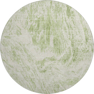 Piper Looms Mayfield Abstract AMF971 Aloe Machine Washable Area Rug Round Main Image