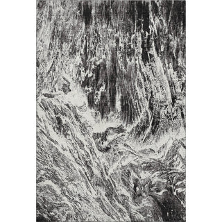 Piper Looms Mayfield Abstract AMF971 Black Machine Washable Area Rug main image