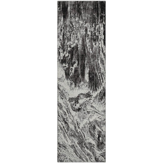 Piper Looms Mayfield Abstract AMF971 Black Machine Washable Area Rug Runner Main Image