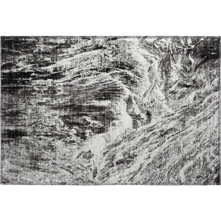 Piper Looms Mayfield Abstract AMF971 Black Machine Washable Area Rug Scatter Main Image