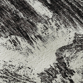 Piper Looms Mayfield Abstract AMF971 Black Machine Washable Area Rug Swatch Image
