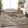Piper Looms Mayfield Abstract AMF971 Brown Machine Washable Area Rug Lifestyle Image Feature