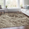 Piper Looms Mayfield Abstract AMF971 Brown Machine Washable Area Rug Lifestyle Image Feature