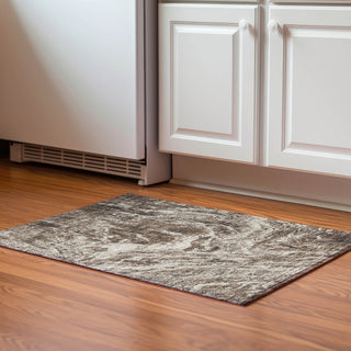 Piper Looms Mayfield Abstract AMF971 Brown Machine Washable Area Rug Scatter Lifestyle Image Feature