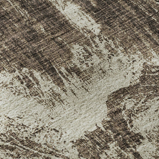 Piper Looms Mayfield Abstract AMF971 Brown Machine Washable Area Rug Swatch Image