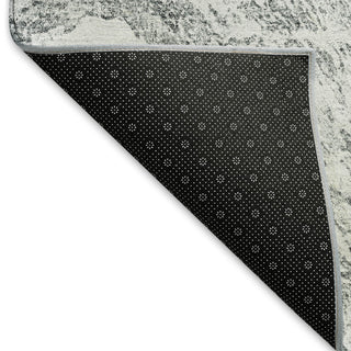 Piper Looms Mayfield Abstract AMF971 Gray Machine Washable Area Rug Backing Image