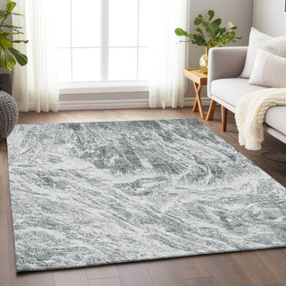 Piper Looms Mayfield Abstract AMF971 Gray Machine Washable Area Rug Lifestyle Image Feature