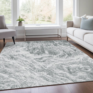 Piper Looms Mayfield Abstract AMF971 Gray Machine Washable Area Rug Lifestyle Image Feature