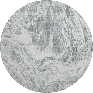 Piper Looms Mayfield Abstract AMF971 Gray Machine Washable Area Rug Round Main Image