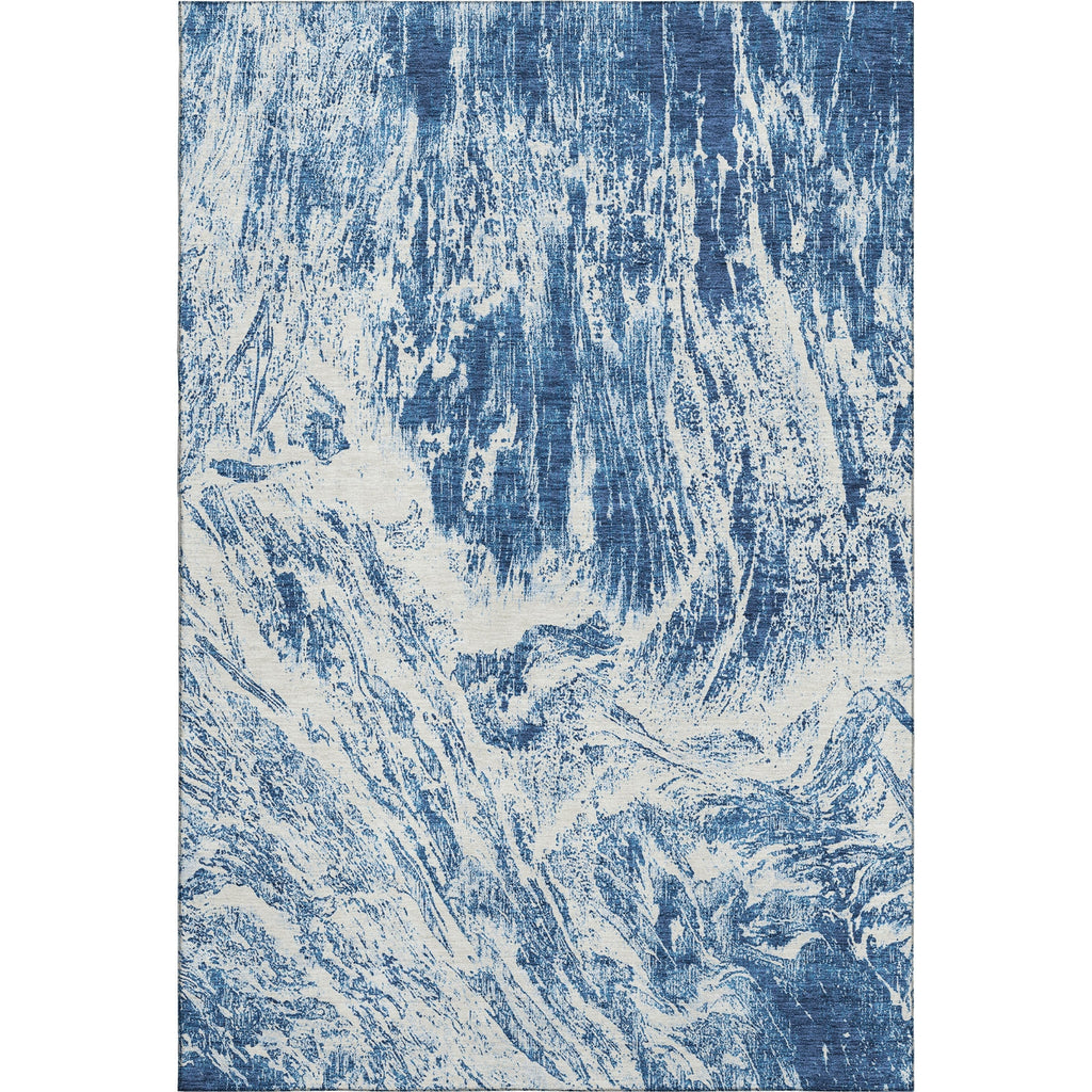 Piper Looms Mayfield Abstract AMF971 Navy Machine Washable Area Rug main image