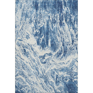 Piper Looms Mayfield Abstract AMF971 Navy Machine Washable Area Rug main image