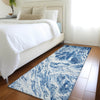 Piper Looms Mayfield Abstract AMF971 Navy Machine Washable Area Rug Runner Lifestyle Image Feature