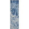 Piper Looms Mayfield Abstract AMF971 Navy Machine Washable Area Rug Runner Main Image