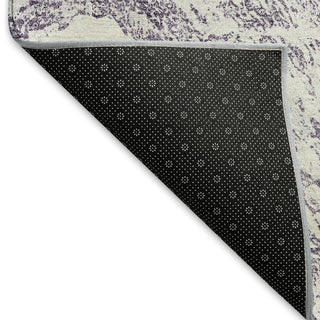 Piper Looms Mayfield Abstract AMF971 Purple Machine Washable Area Rug Backing Image