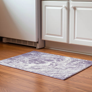 Piper Looms Mayfield Abstract AMF971 Purple Machine Washable Area Rug Scatter Lifestyle Image Feature
