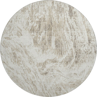 Piper Looms Mayfield Abstract AMF971 Taupe Machine Washable Area Rug Round Main Image