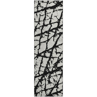 Piper Looms Mayfield Abstract AMF972 Black Machine Washable Area Rug Runner Main Image