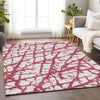 Piper Looms Mayfield Abstract AMF972 Blush Machine Washable Area Rug Lifestyle Image Feature