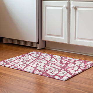Piper Looms Mayfield Abstract AMF972 Blush Machine Washable Area Rug Scatter Lifestyle Image Feature