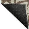 Piper Looms Mayfield Abstract AMF972 Brown Machine Washable Area Rug Backing Image