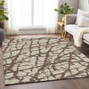 Piper Looms Mayfield Abstract AMF972 Brown Machine Washable Area Rug Lifestyle Image Feature