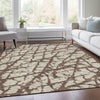 Piper Looms Mayfield Abstract AMF972 Brown Machine Washable Area Rug Lifestyle Image Feature