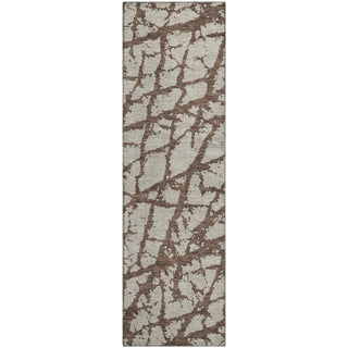 Piper Looms Mayfield Abstract AMF972 Brown Machine Washable Area Rug Runner Main Image