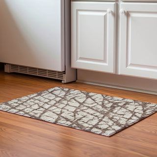 Piper Looms Mayfield Abstract AMF972 Brown Machine Washable Area Rug Scatter Lifestyle Image Feature