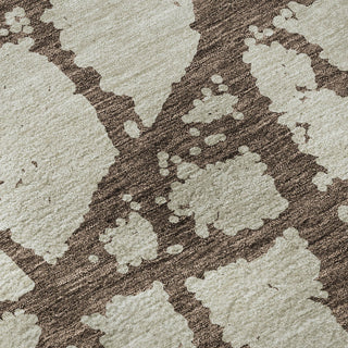 Piper Looms Mayfield Abstract AMF972 Brown Machine Washable Area Rug Swatch Image