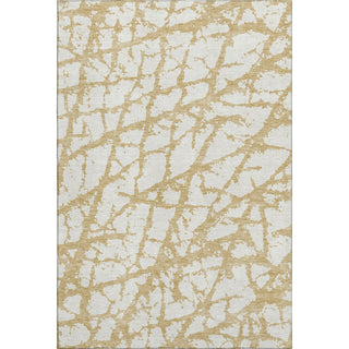 Piper Looms Mayfield Abstract AMF972 Gold Machine Washable Area Rug main image
