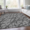 Piper Looms Mayfield Abstract AMF972 Gray Machine Washable Area Rug Lifestyle Image Feature