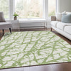 Piper Looms Mayfield Abstract AMF972 Green Machine Washable Area Rug Lifestyle Image Feature