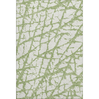 Piper Looms Mayfield Abstract AMF972 Green Machine Washable Area Rug main image